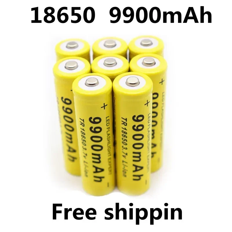 1-20pcs/Lot 18650 battery 3.7V 9900mAh rechargeable liion battery for Led flashlight Torch batery litio battery