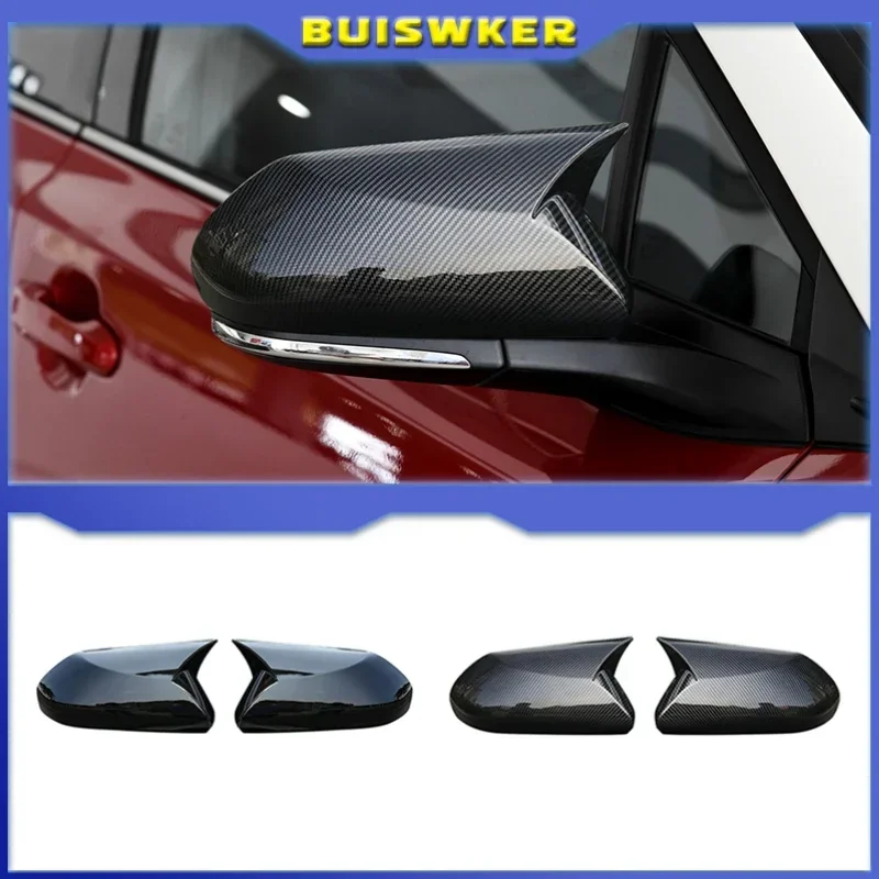 

Carbon Fiber Style Car Rear View Wing Mirror Cover Trim Look Side Wing Mirror Cover Caps Auto Modified Part For Toyota C-HR CHR