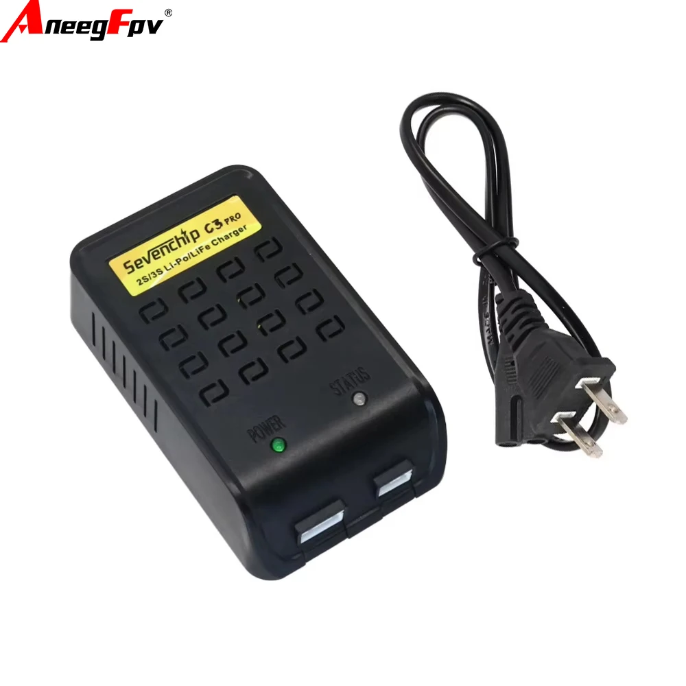 Sevenchip C3 Pro 10 واط شاحن ميزان صغير شحن الاتحاد الأوروبي/الولايات المتحدة التوصيل ل RC 7.4 فولت-11.1 فولت 2-3 ثانية يبو الحياة بطارية التحكم عن بعد سيارات لعبة #2