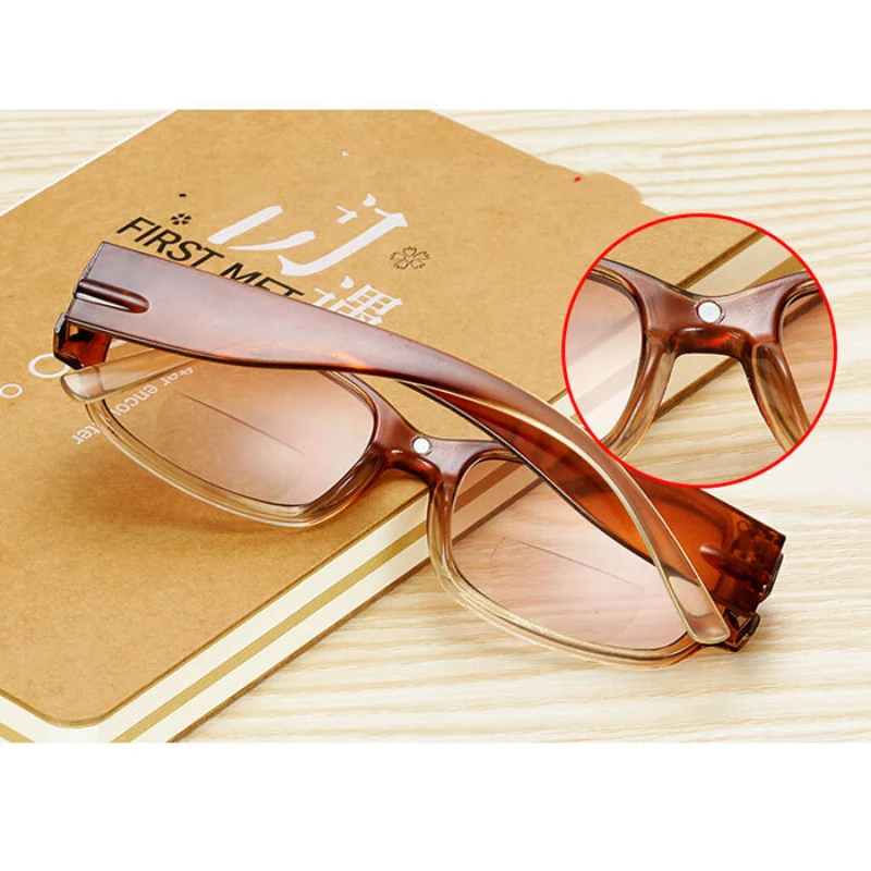 Fashion Solid Color Reading Glasses Flat Mirror for Women Men Simple Multifunction Bifocal Lenses  One Mirror for Two Purposes image 6