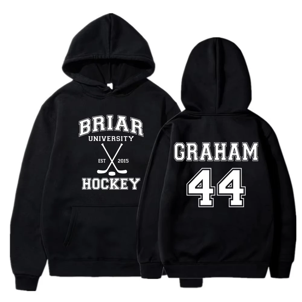 Briar University Graham 44 Hockey 2 Side Hoodies Off Campus Hockey Romance Hoodie Unisex Casual Hooded Sweatshirt Bookish Gift