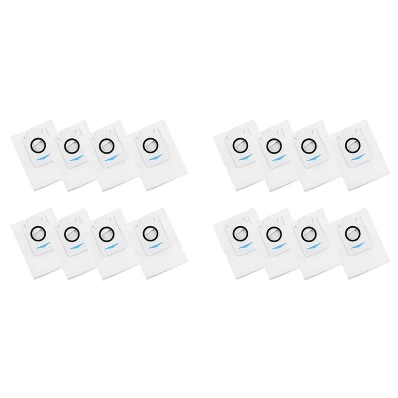 BAAM-2X sacos de aspirador de pó para ecovacs deebot x1 plus t10 plus estação de extração, 3.2 l sacos de aspirador de pó de grande capacidade