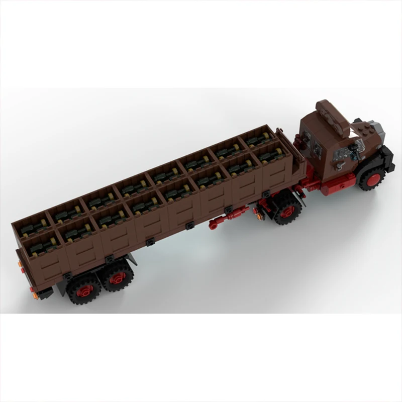 HtMoc flatbed truck blocks platform truck bricks moc  truck lorry truck toy lorry toys truck transporter toy moc cars bricks