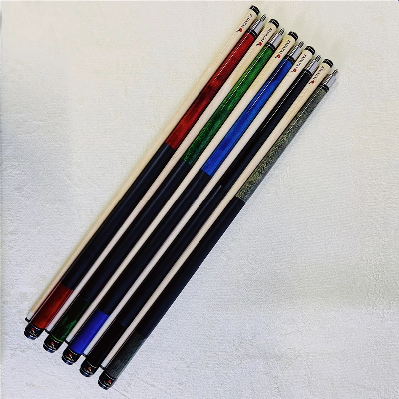 2025 Hot Sale Cheap 13mm Tip 57inch 17-20 OZ Leather Handle Maple Wood Shaft Pool Cue for Snooker Billiard Cue Snooker Billiard
