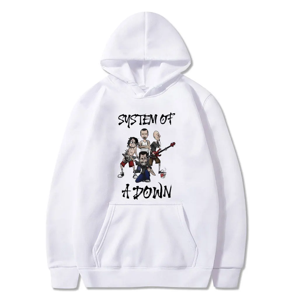 Rock Band System of A Down Graphic Hoodie Male Alternative Metal Music Sweatshirt Men Women\'s Fashion Vintage Pullover Hoodies