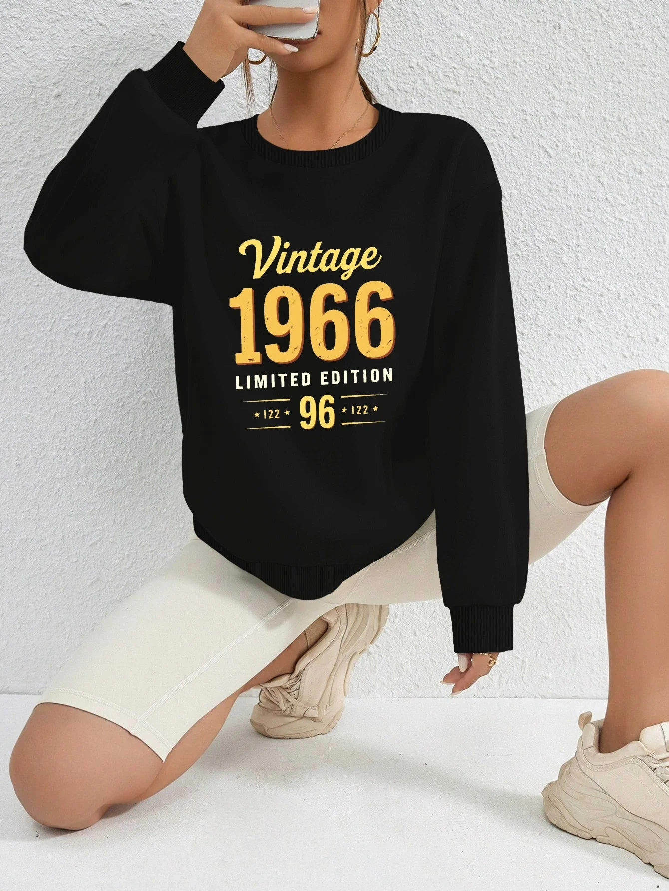 المرأة خمر 1966 طبعة محدودة البلوز خمر الأحمر طاقم الرقبة البلوز لينة كل يوم الخريف/الشتاء سترة