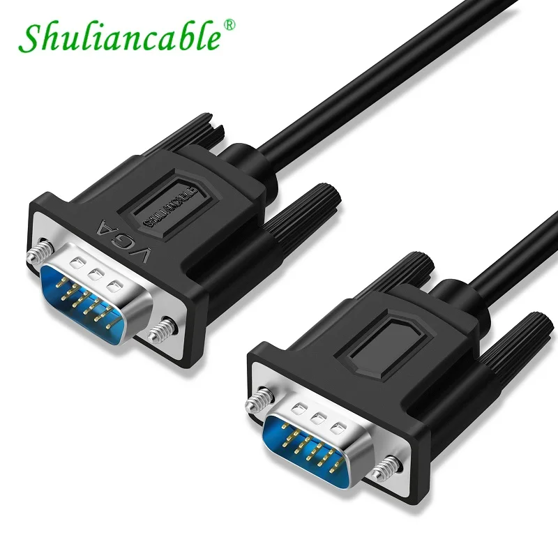 

VGA cable, VGA to VGA monitor cable, male to male Vga video transmission cable, PC or laptop to monitor/projector