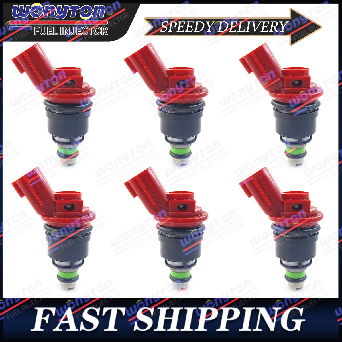 

6 шт. топливные форсунки для Nissan 300ZX 3.0L V6 NON TURBO 16600-96E01 1993-1996 годов выпуска