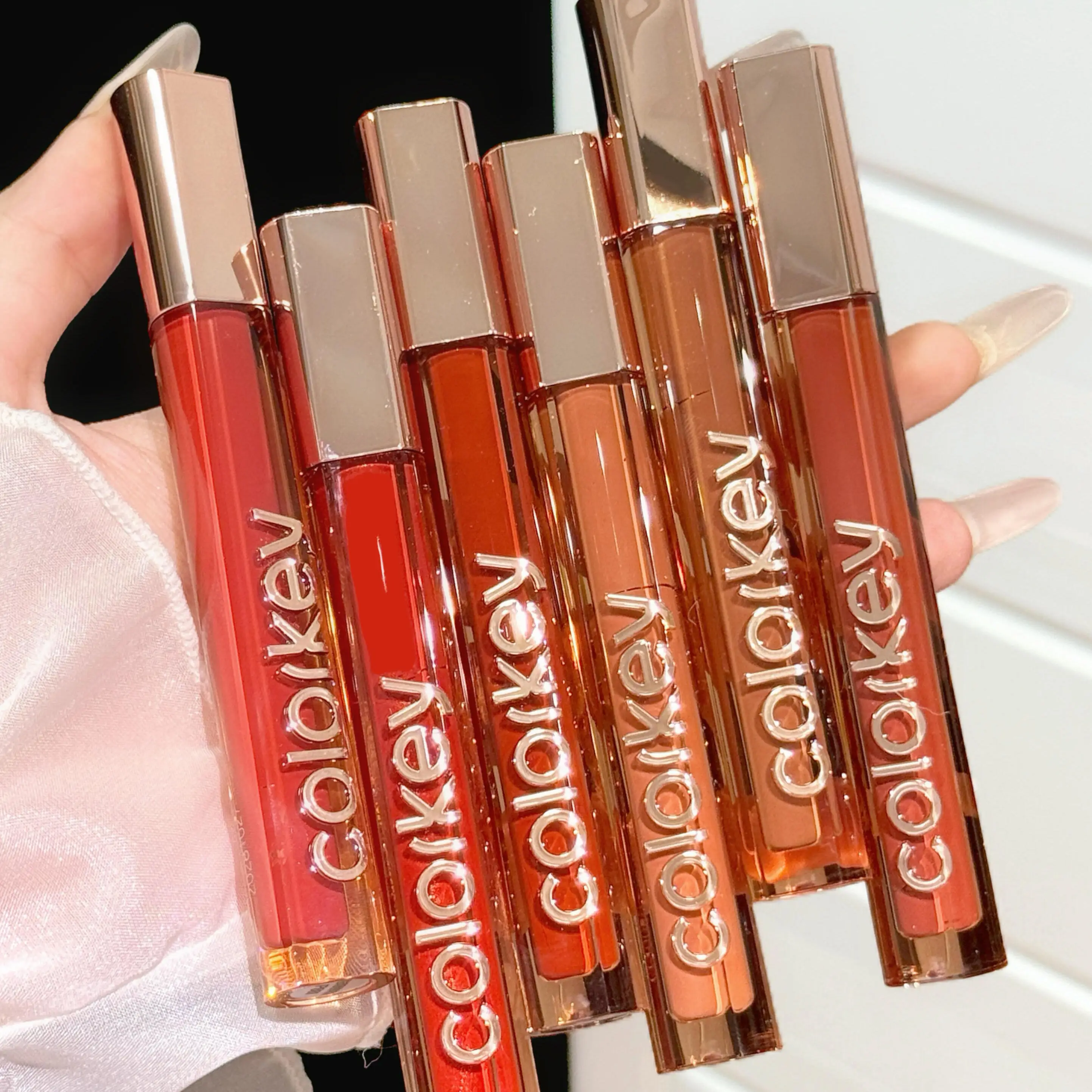 Colorkey Watery Matte Lipgloss Waterproof Non-stick Easy to Color Liquid Lipstick 1.8ML Lipsticks Cosmetics Makeup