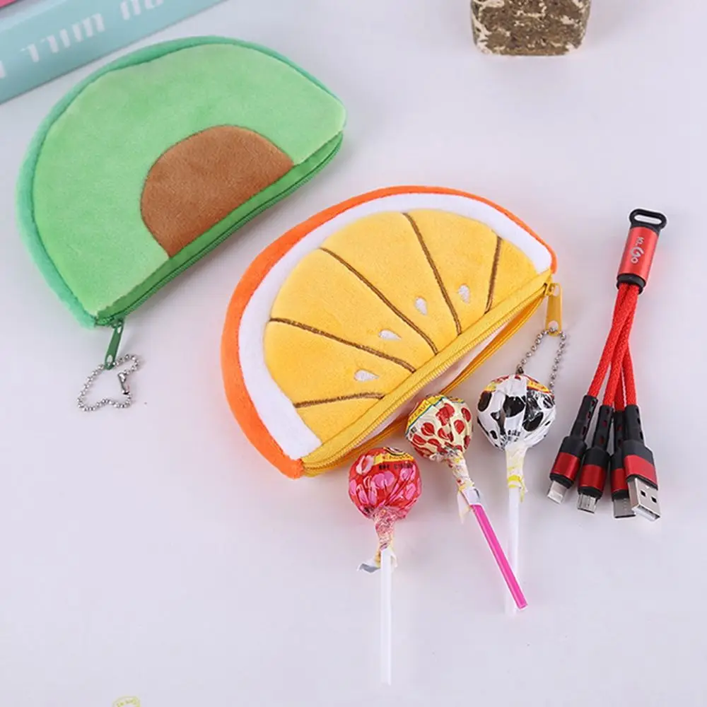 

Small Mini Casual Cartoon Student Bag Bag Pendant Card Bag Flush Wallet Fruit Coin Purse Keychain Bag Storage Bag