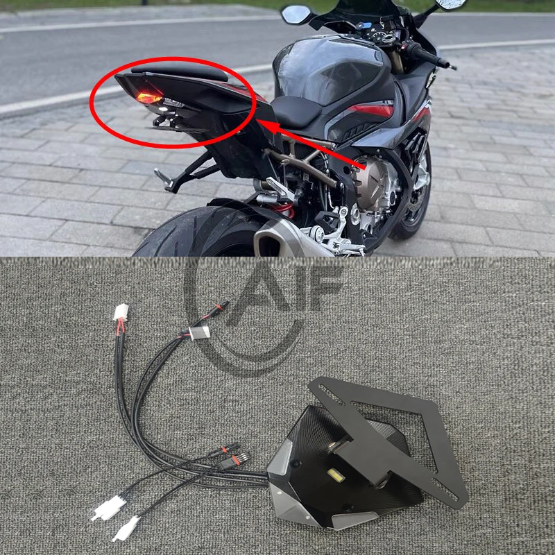 

Motorcycle Kit LED Integrated Red Tail Brake/Amber Turn Signal/White License Plate Light For BMW S1000R21-23& For S1000RR 20-22