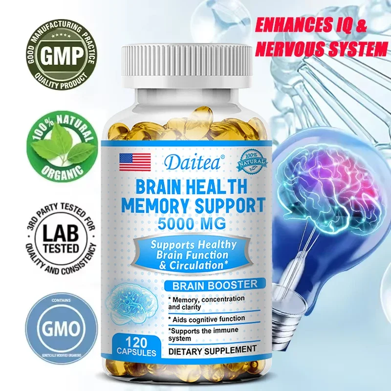 Nootropics Brain Supplement, High Concentration Memory, Mental Focus, Cognition, Memory, Concentration & Clarity - Brain Booster