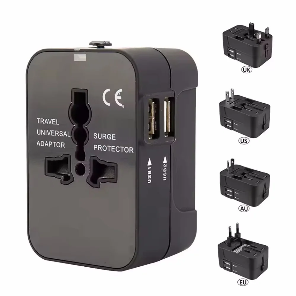 Global Conversion Plug Adapter EU US AU AC Israel To Euro KR BR Brazil Plug Converter American Travel Power Adapter Plug Socket