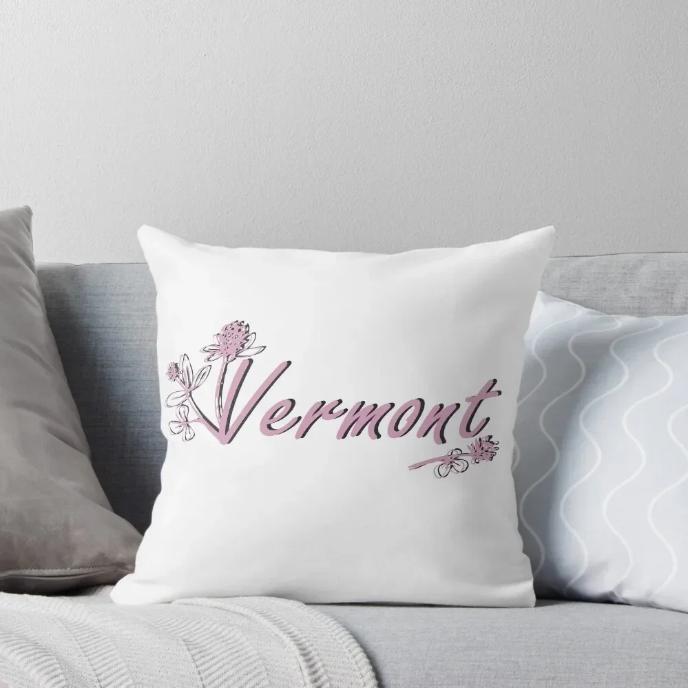 

State of Vermont Throw Pillow Pillows Aesthetic Pillow Decor christmas decorations for home 2025 pillow