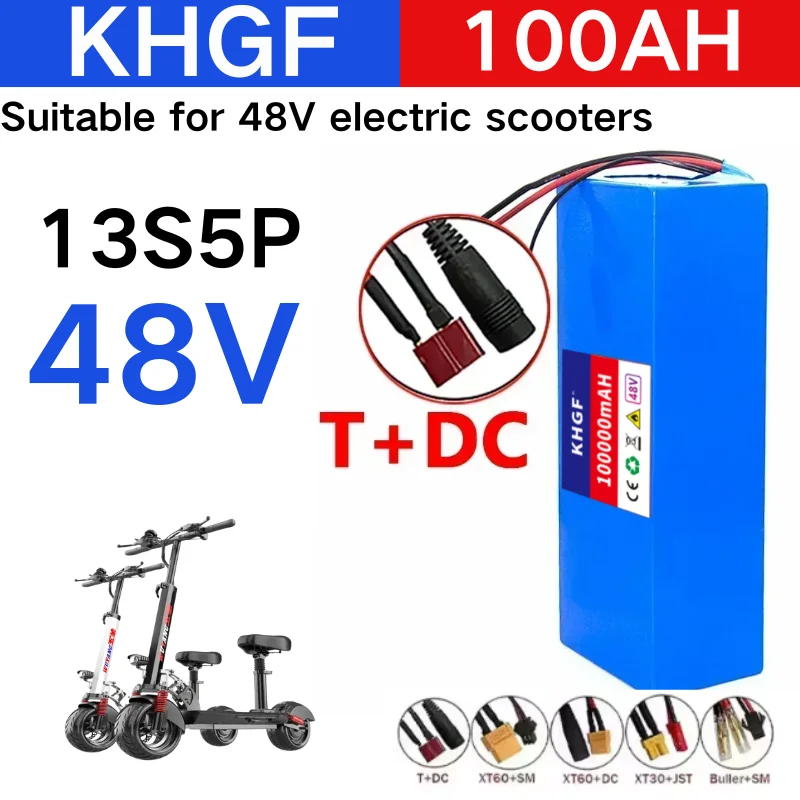 

Original 13S5P 48V 100Ah Electric Vehicle Lithium 13S5P Battery Pack Is Suitable for Electric Scooter Mountain Bike 250-1000w