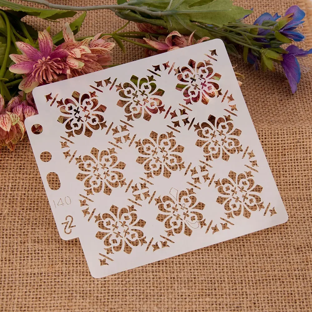 Flower Pattern DIY Layering Stencils Wall Painting Scrapbooking Coloring Embossing Crafts Decoration Paper Card Cake Template