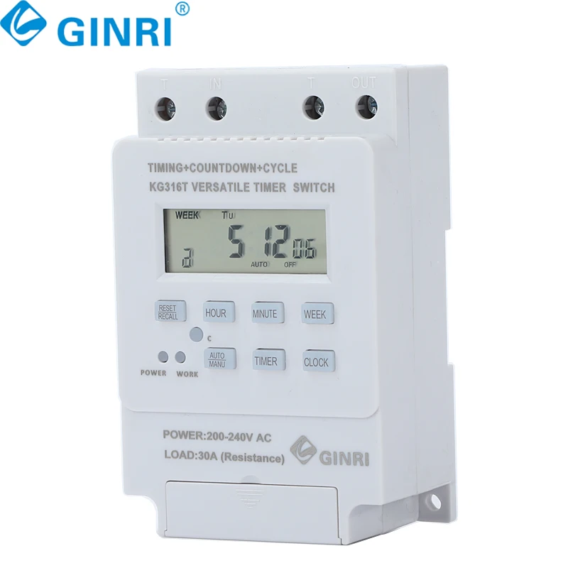 3PCS KG316T 220V Timing Switch Time Control Switch Microcomputer Automatic Street Lamp Billboard Time Controller