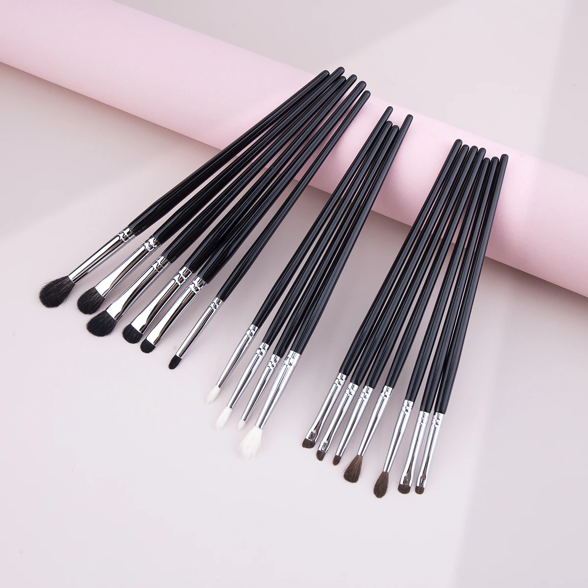 17pc Professional Eyeshadow Crease Blending Smudge Makeup Brush Set High-quality Copper Tube&horsehair&goat Hair Eye Makeup Tool