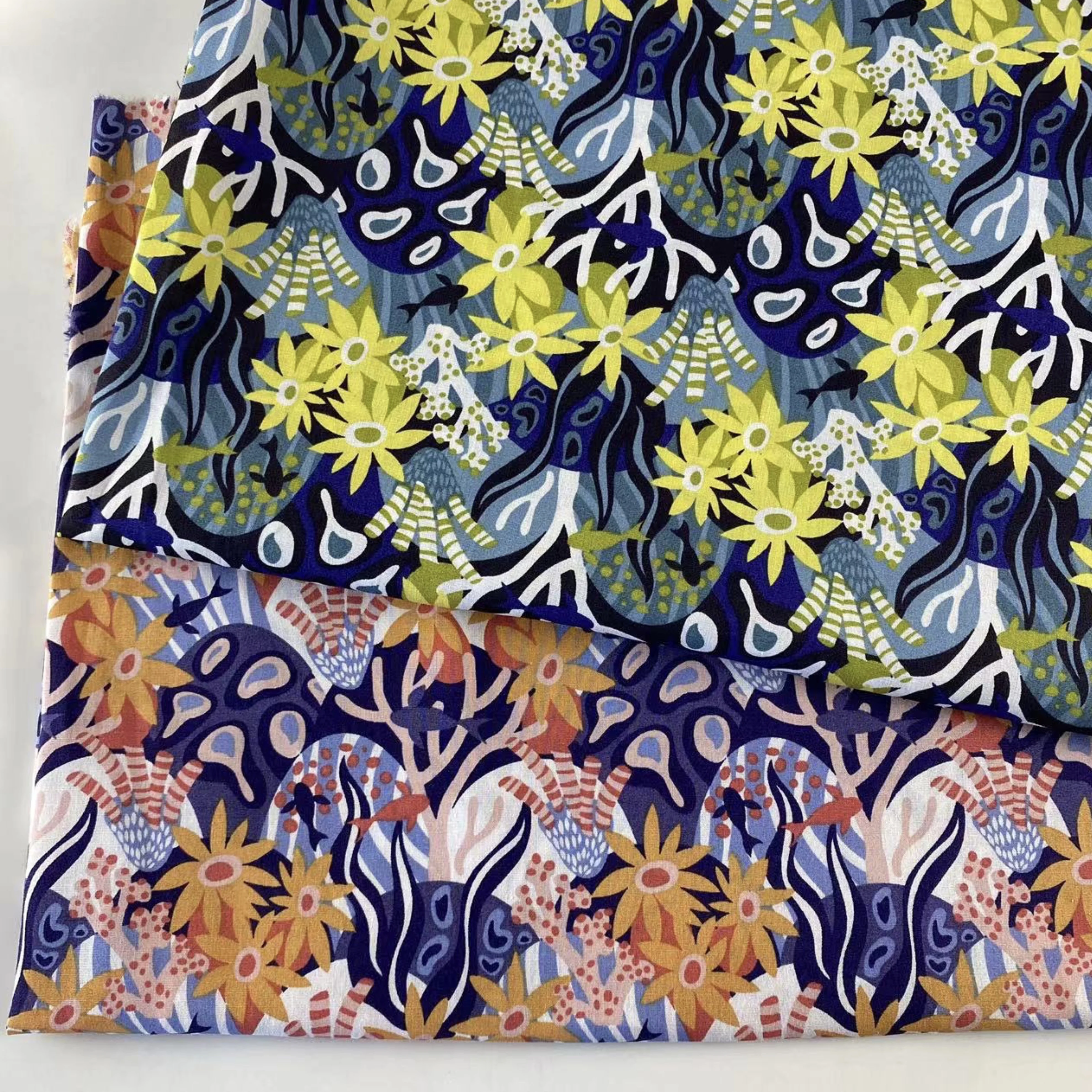 

Beach style Flower and Plants 40S Tissun Liberty 100% Cotton Poplin Fabric For Kids Baby Sewing Cloth Dresses Skirt DIY Design