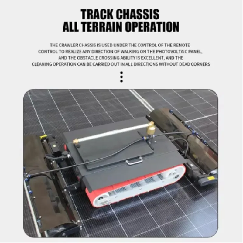 Solar PV Panel Cleaning Robot Automatic Module Cleaner for Large Solar Farms and Power Station Maintenance