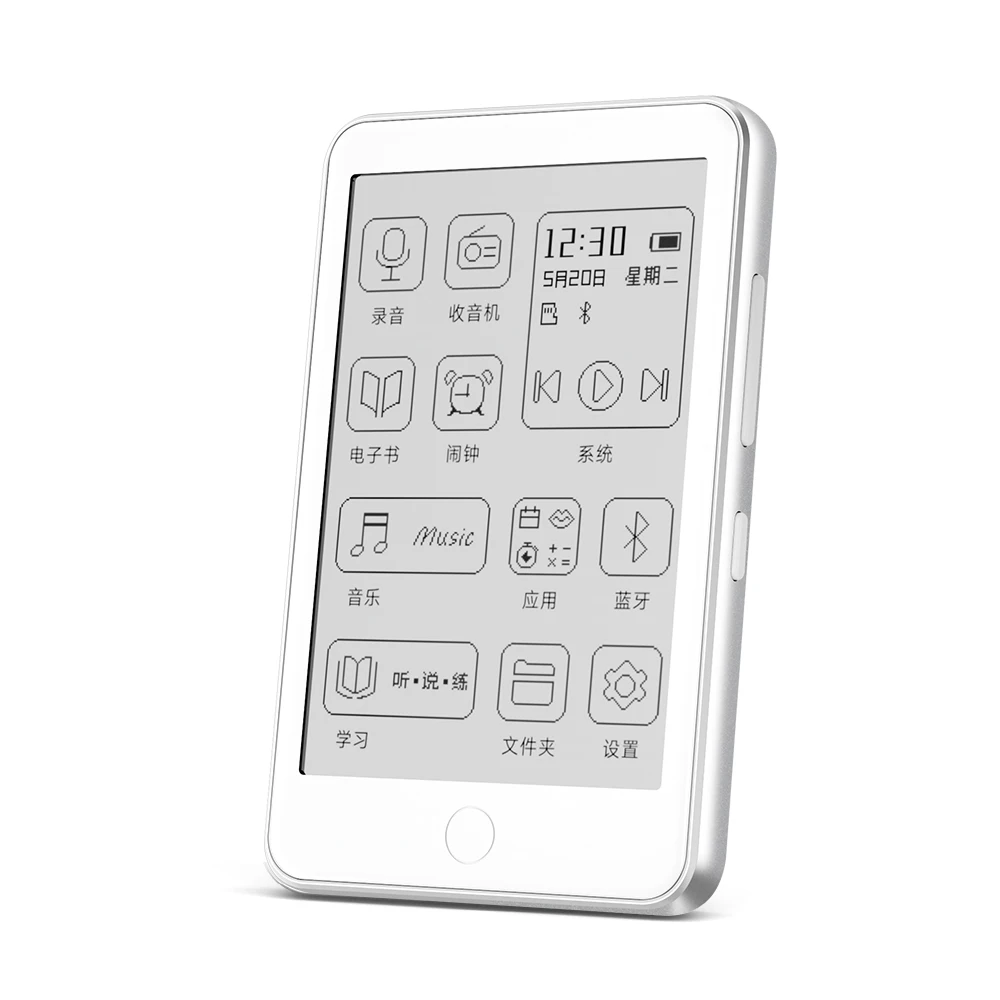 Famue 3.52 بوصة قارئ إلكتروني صغير بالحبر الإلكتروني 32 جيجابايت - قارئ الكتب الإلكترونية المحمول مع مشغل MP3، Bluetiith 5.3 لتسجيل الفصول الدراسية وراديو FM
