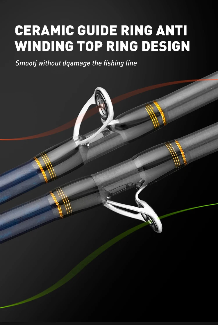 Boat Fishing Rod with Titanium Tip 1.7m 1.8m 1.9m ML Spinning Casting Fishing Rod for Cuttlefish Fishing Rod with Sprial Rings