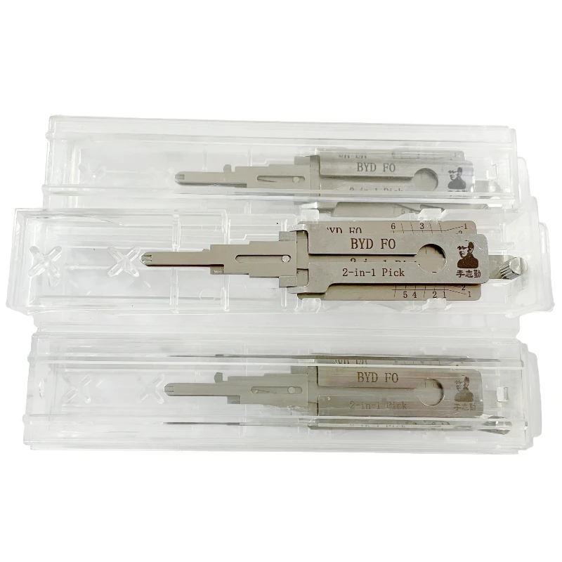 Lishi BYD F0 2 in 1 Locksmith Tool Lock Pick Decoder Flat Milling for BYD F0 models