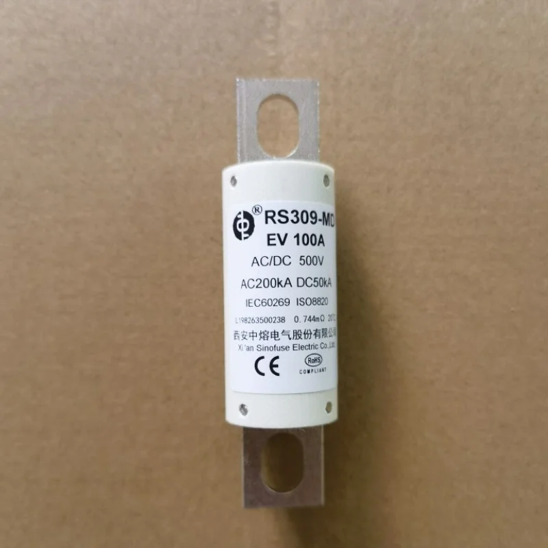 Xi'an Medium FuseRS309-MD-EV-100A 500VDCNew Energy Vehicle Fuse Tube