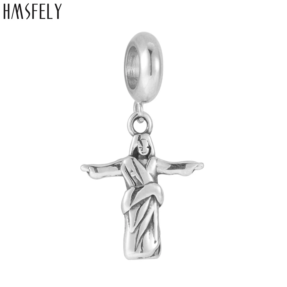 

HMSFELY Jesus Christ Pendant For DIY Bracelet Necklace Jewelry Making Charm Beads Bracelets Parts