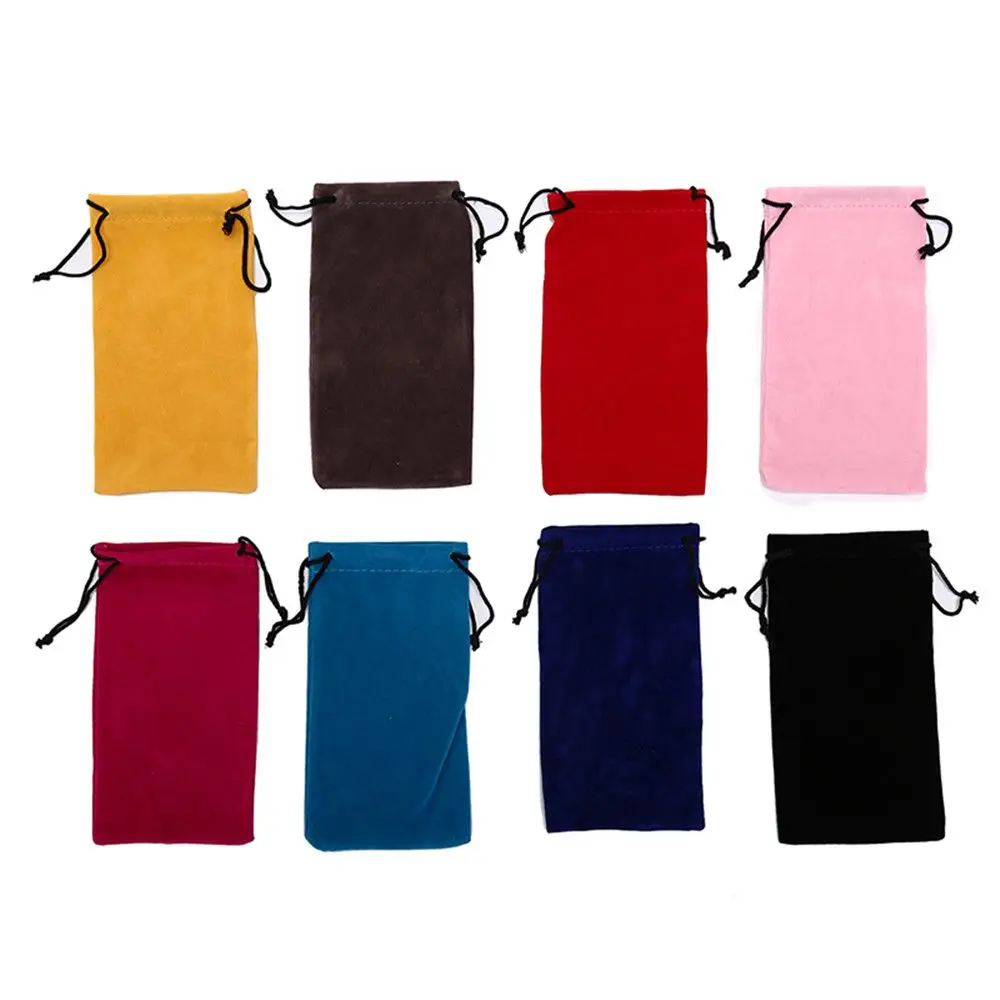 Accessories Optical Glasses Case Solid Color Sunglasses Bag Drawstring Pouch Bags Eyeglasses Pouch Glasses Cloth Bags