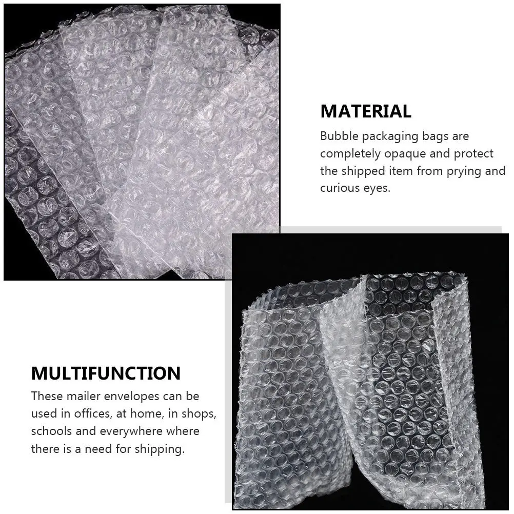 200Pcs Bubble Envelope Bags Extra Padding Mailing Pouches for Shipping Fragile Items Double Layer Protection Moving Storage