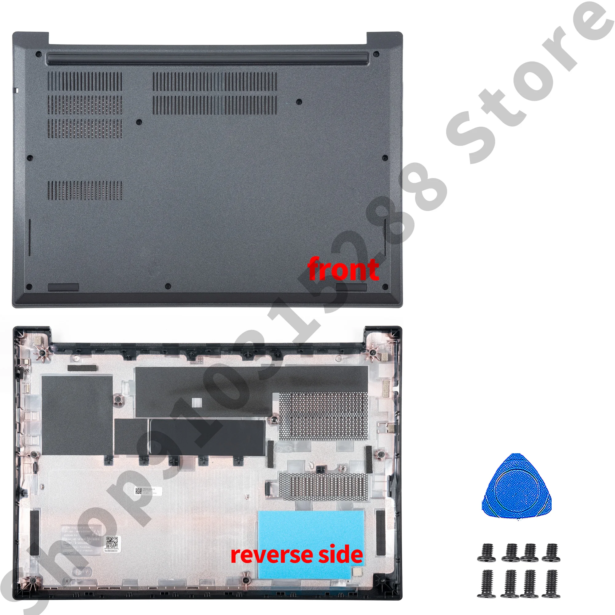 Cubierta trasera LCD para portátil ThinkPad, bisel frontal, parte inferior, bisagras, piezas, E480, E485, E490, E495, R480, R485, nuevo