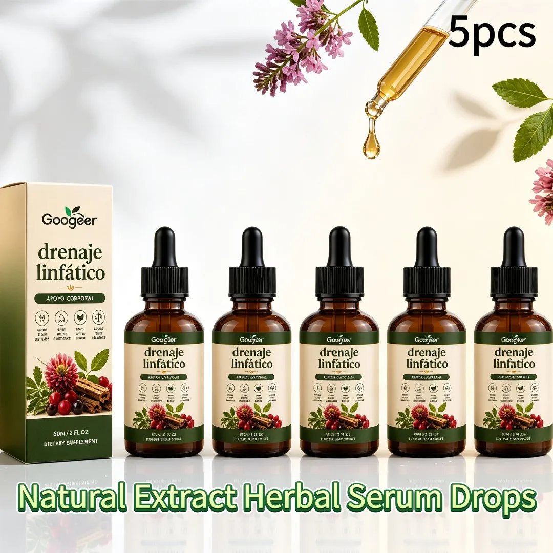 60ml Herbal Serum Drops Natural Extract Plant Ingredients Lymphatic Oral Drops High Absorption Health Body Care For Women & Men
