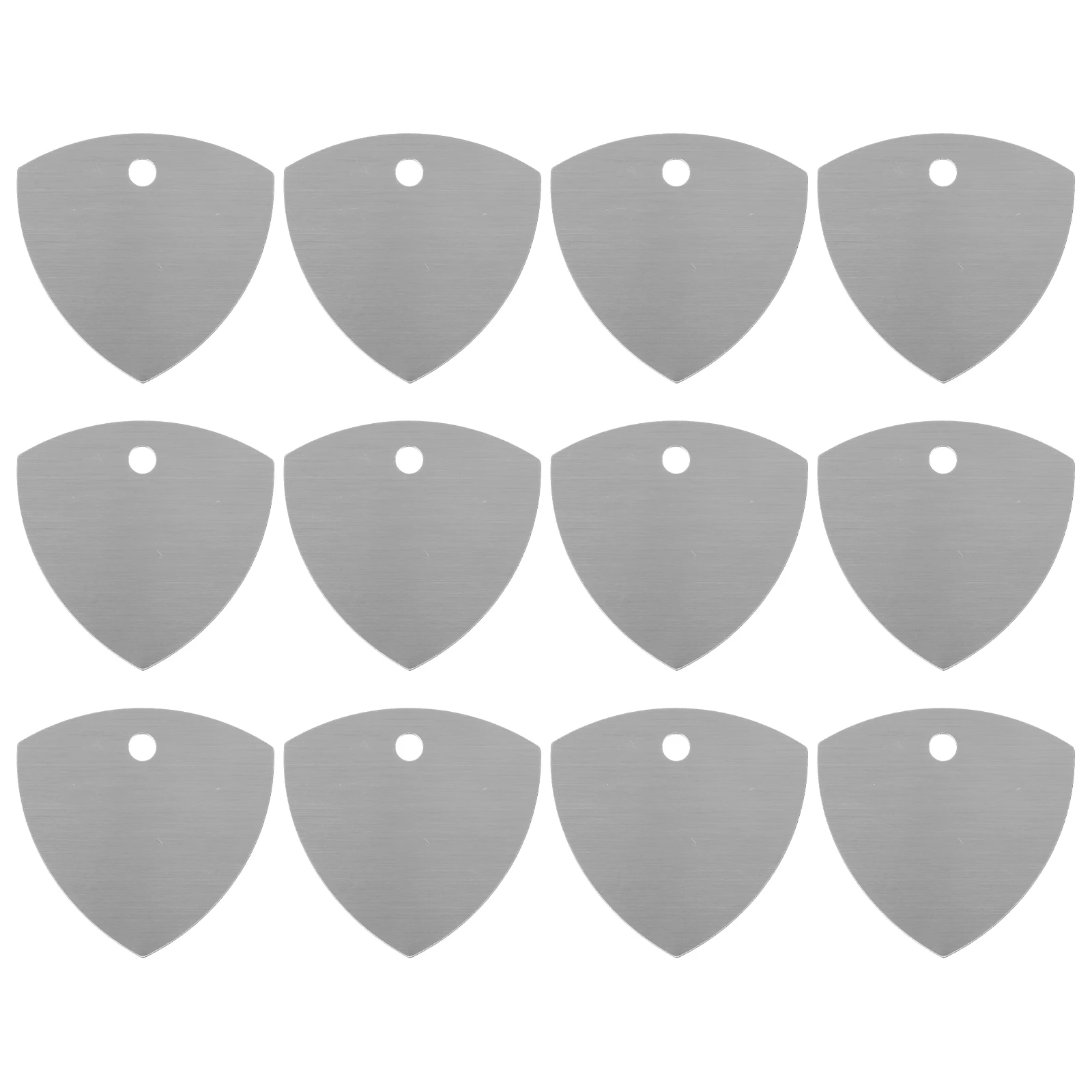 

12 Pcs Stainless Steel Guitar Pick Bass Picks for Electric Fingertip Protectors Cool