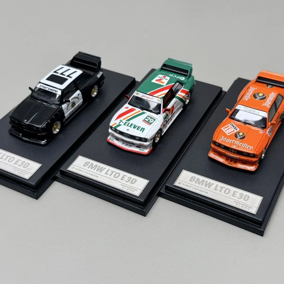 SW 1:64 M3 E30 LTO Modifiziertes Auto, Legierungsauto, Druckguss- und Fahrzeugmodelle, Miniaturmodellauto für Sammler, Geschenk