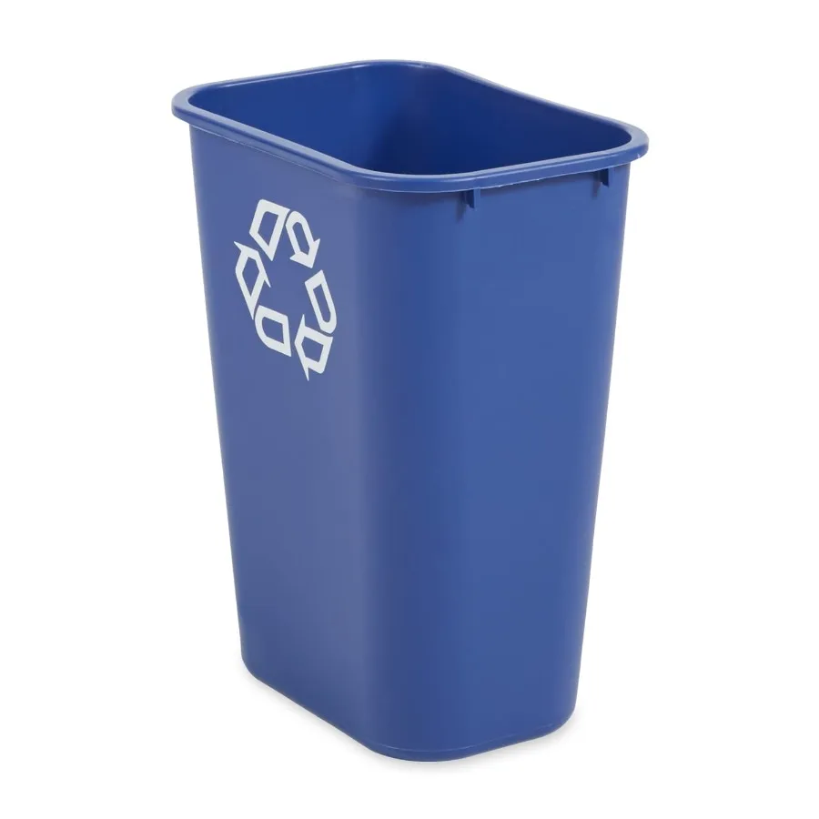 

Large Capacity Blue Wastebasket for Home Office Use 41 Qt Storage Solution with Durable Design and Easy-to-Clean Surface Ideal