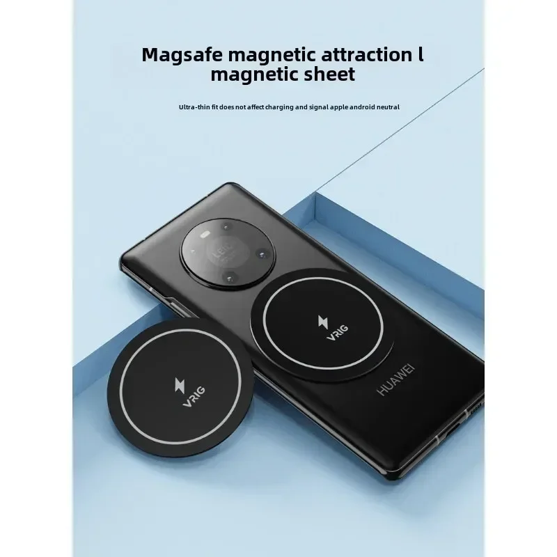 VRIG MG-08 Magnetic Disk For Car Phone Holder Metal Leather Iron Sheets Plate Magnet Mount for iPhone 11 HUAWEI Samsung