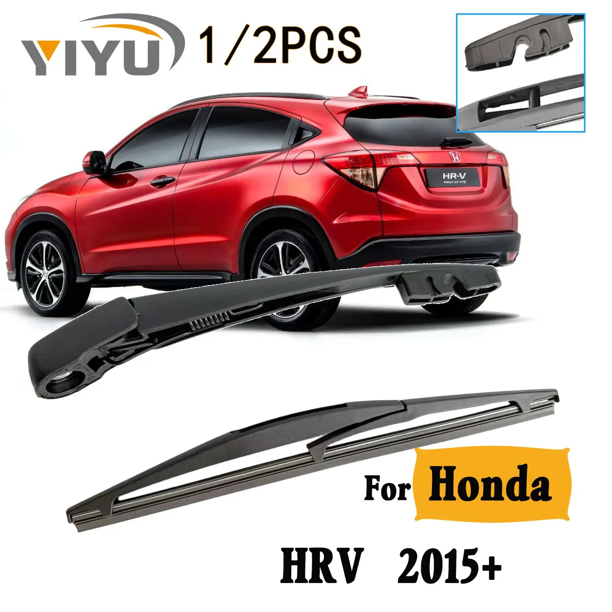 1/2PCS Heckscheibe Wischerblatt Wischerarm Kit Für Honda HRV 2015 + Windschutzscheibe Windschutz Heckscheibe Zubehör