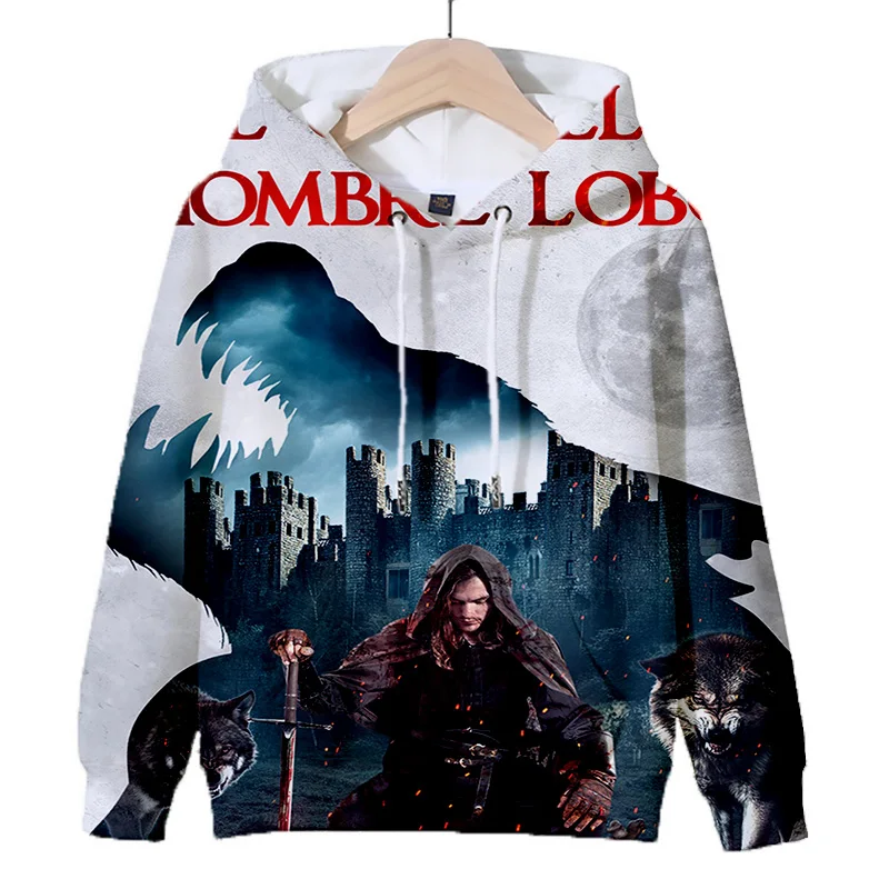 Picture 4: Y2k The Wolf Design Hoodie Fun Game Werewolf Pattern Hoodies Fashion Holiday Gift Womens Mens Casual Hoodied Long Sleeves Clothe