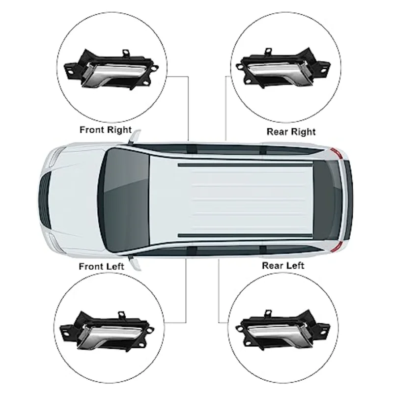 مقبض الباب الداخلي الجانبي الأيسر الأيمن الأمامي لسيارة شيفروليه كابتيفا سبورت 2012-2015 أوبل انتارا زحل Vue 96861999 96861998 #4