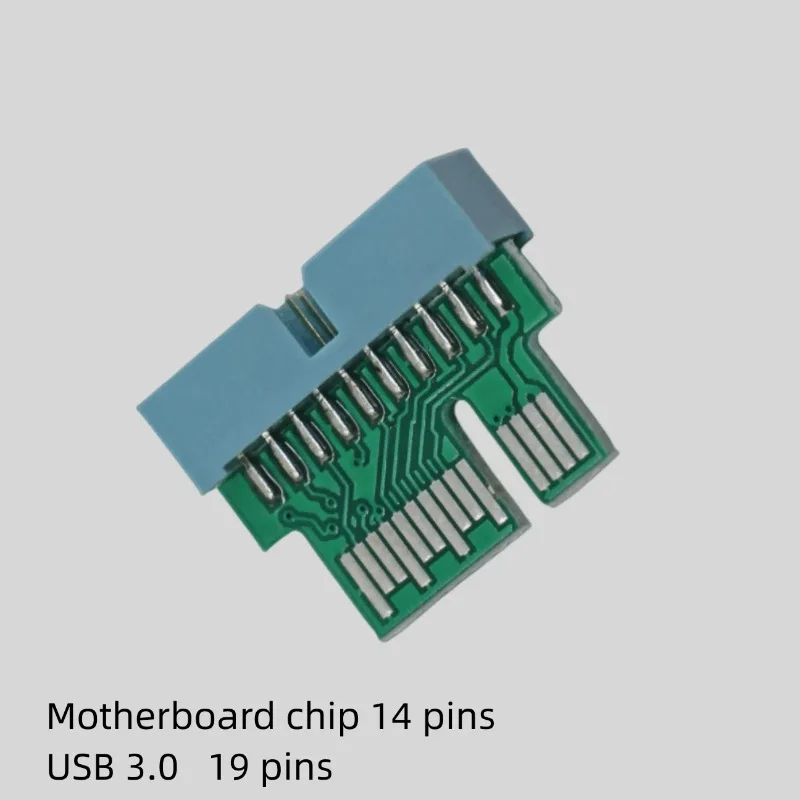 Suitable for  Motherboard Slice 14 pin Front USB3.0 to Ordinary Chassis Standard 19 pin USB3.0 Adapter