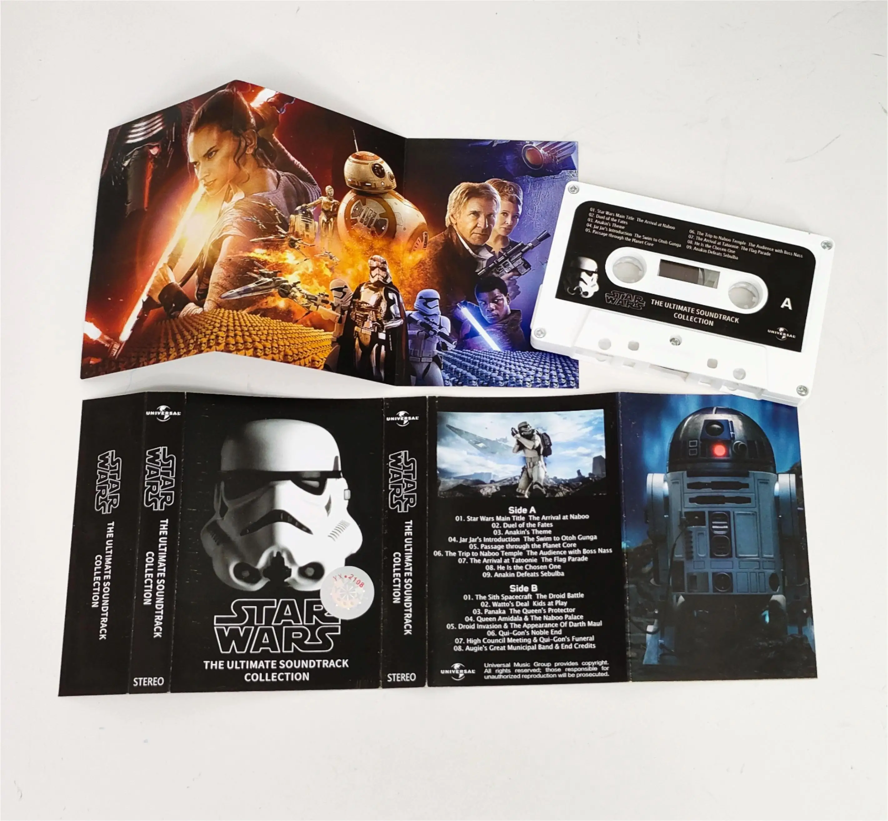 Anime Star Wars Stormtrooper Music Tape Anakin Skywalker Darth Vader Album Cosplay Soundtracks Box Walkman Recorder Car Cassette