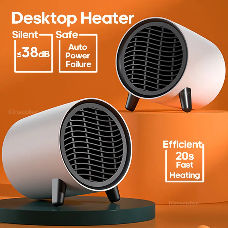 

KINSCOTER 600W Portable Heater Electric Heater Room Heater Home Appliance Heating Stove Mini Radiator Heating Fan Warmer Machine