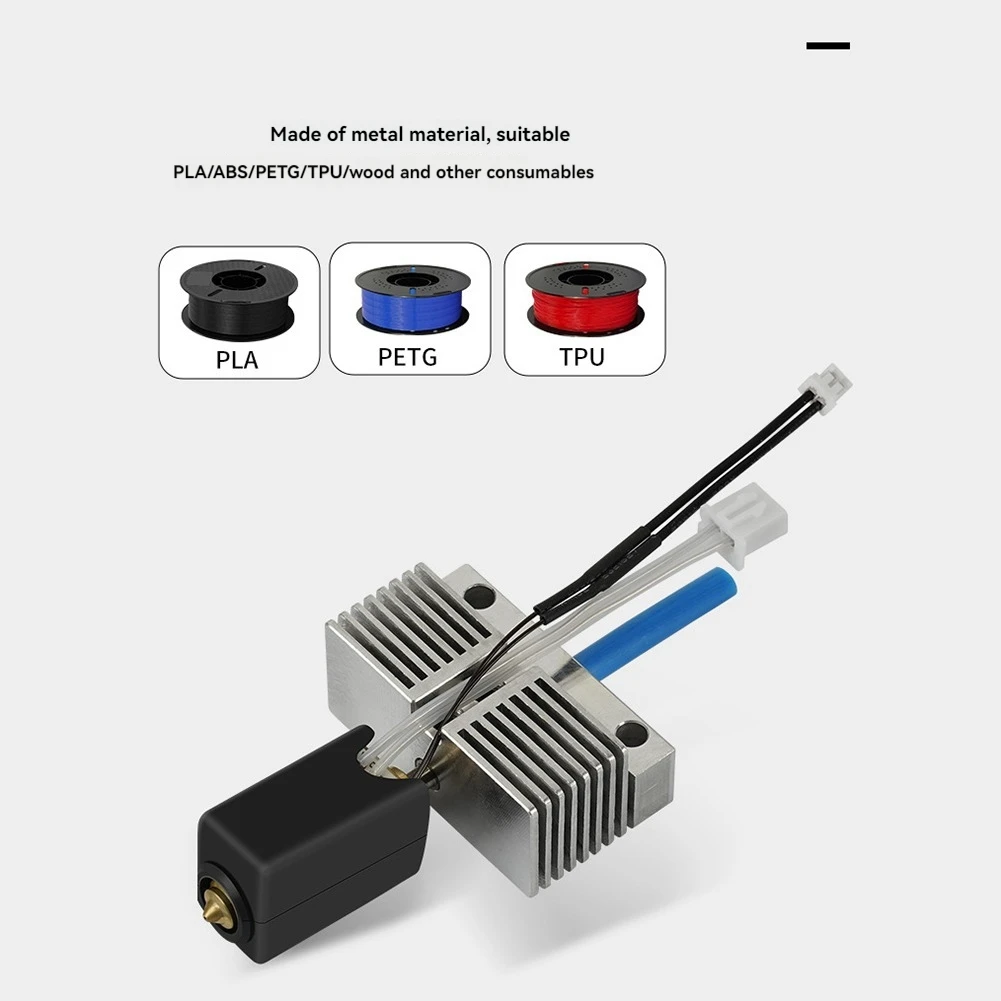 ABJG-3D Impresora Hotend con Kit de Disipador de Calor para Neptune 4 PLUS/4 MAX 24V 80W Hotend totalmente metálico con