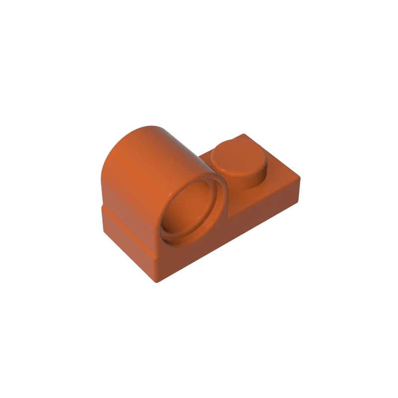 Gobricks 10 Stück 11458 Ziegelplatte, spezielle 1 x 2 Teile mit Stiftloch oben, kompatibel mit MOC-Baustein für Erwachsene und Kinder, DIY-Bildung