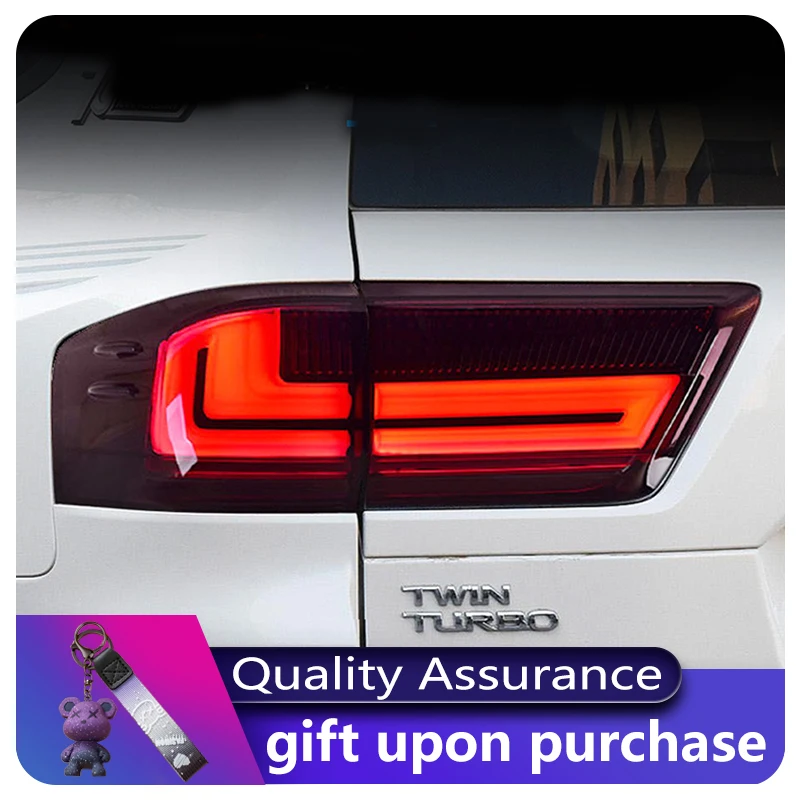 

2 PCS Auto Lights For Toyota Land Cruiser LC300 2022-2024 Tail Lamp Modified DRL Taillight LED Horse Race Tool Car Accessories