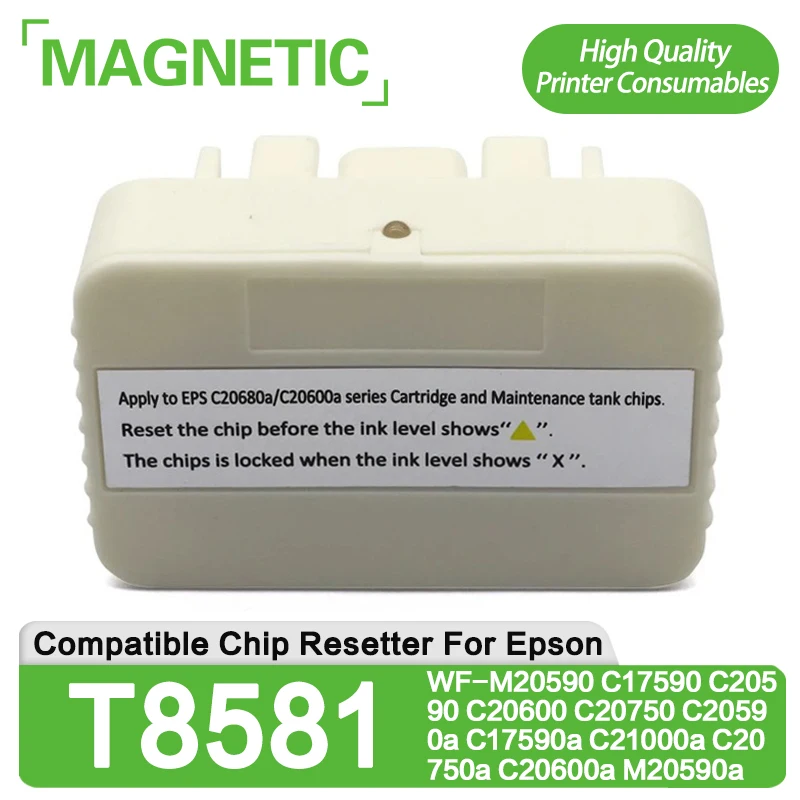 

T8581 Compatible Chip Resetter For Epson WF-M20590 C17590 C20590 C20600 C20750 C20590a C17590a C21000a C20750a C20600a M20590a