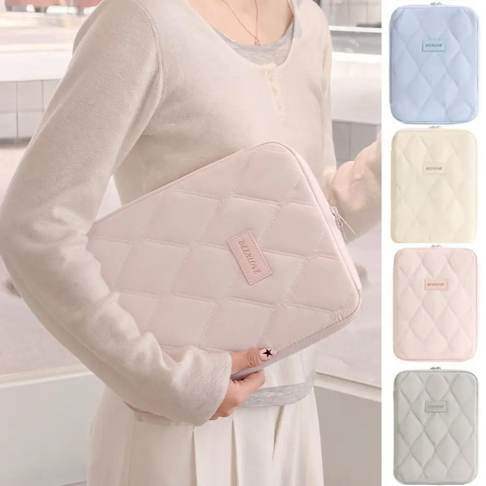 Simple 11 Inch Laptop Sleeve Puffy Shockproof Tablet Carrying Case Lightweight Portable Tablet Pouch Travel