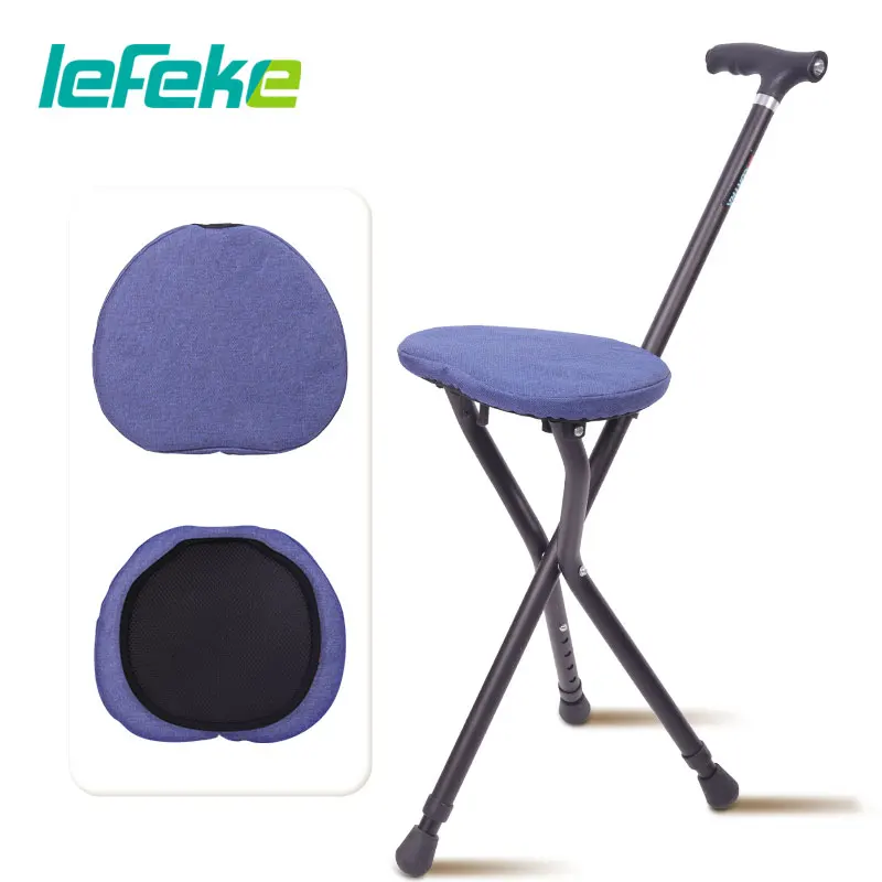 Lefeke Walking Stick Pad Crutch Stool Cushion Cane Chair Walking Stick Chair Sponge Cane Seat Cover Non-slip Waterproof Seat Pad