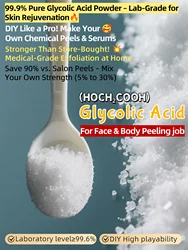Glycolic acid powder crystal, 99.9% Purity, Cosmetic Grade, DIY Glycolic Acid Mask, Make Your Own Glycolic Acid Lotion and Serum
